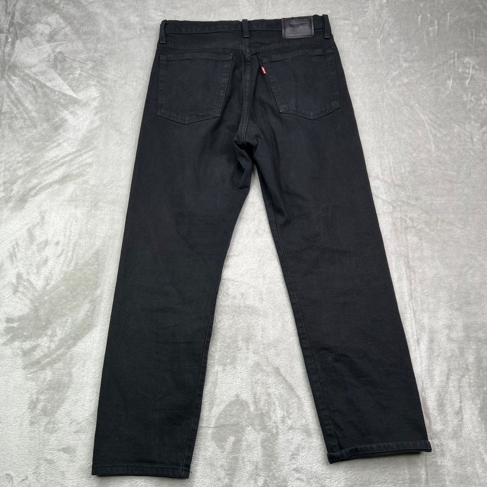 Levis Premium Jeans Womens 26 Black Wedgie Straight American Button Fly Denim - Picture 3 of 14